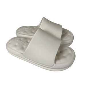 J Slides Beach Slides Womens 8M White Serene Comfort Slip On Sandals Squish